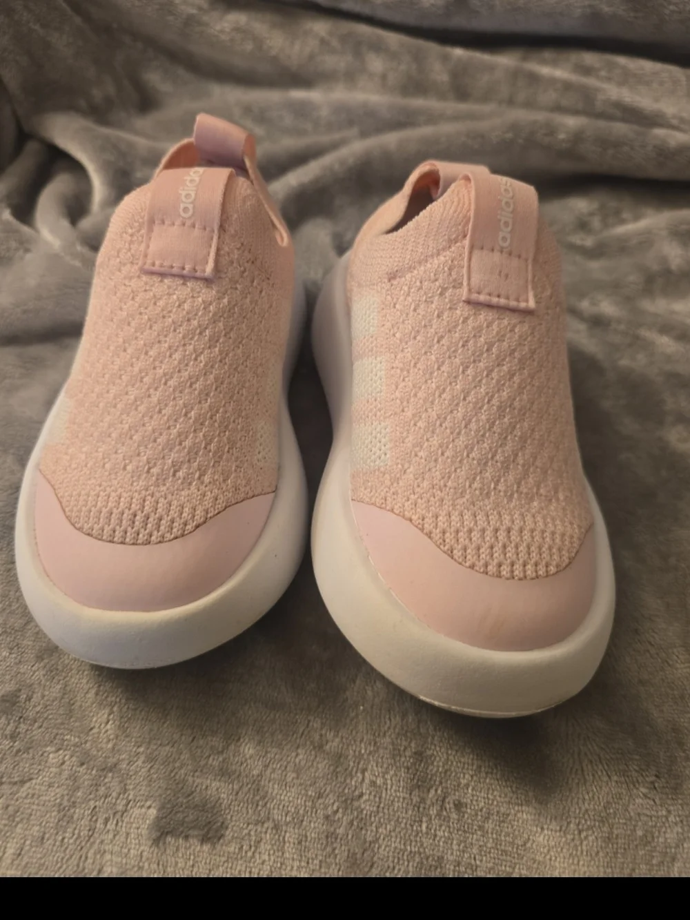 Pink Adidas Toddler Slip-ons
